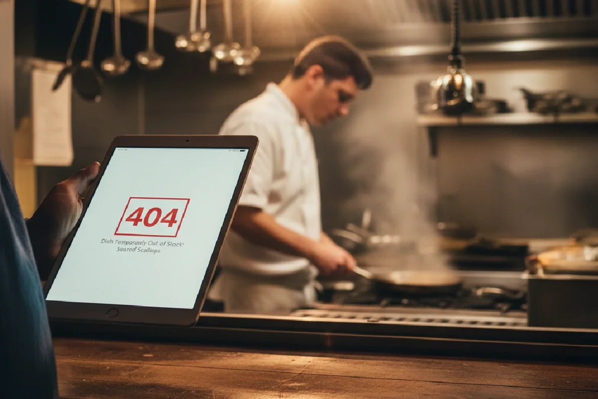 404 screen in kitchen