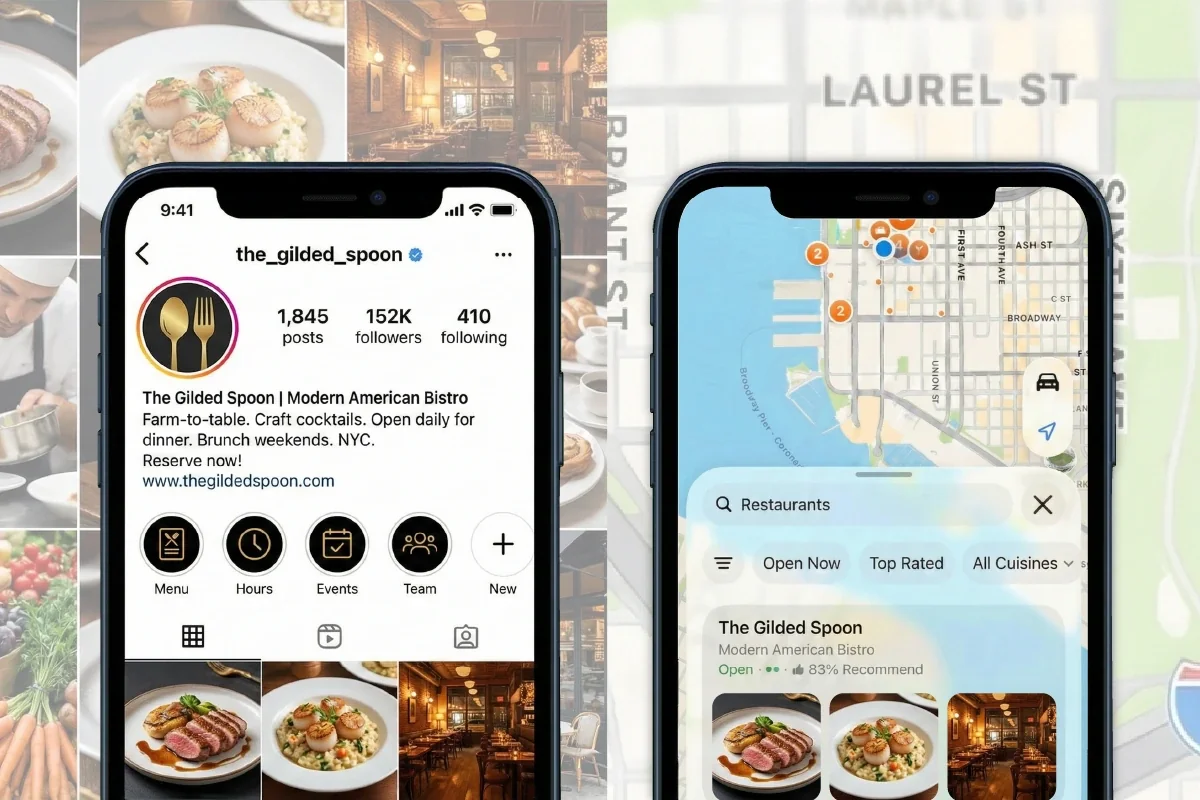 Restaurant marketing thumbnail graphic